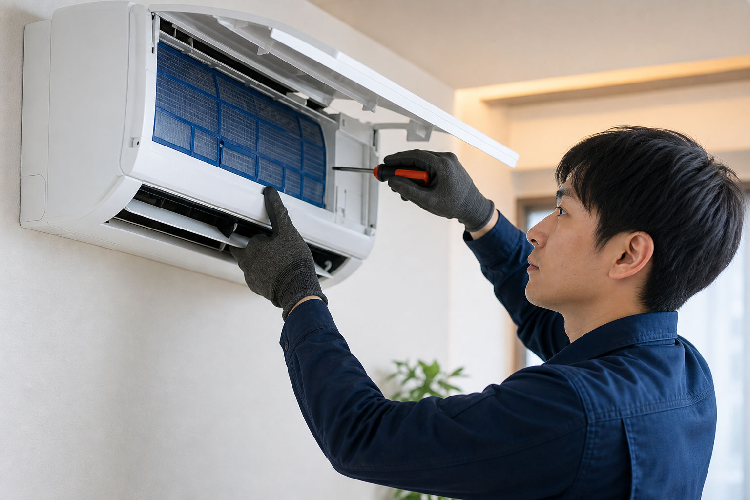 家庭用空調工事のイメージ